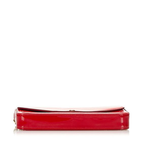 Monogram Vernis Pochette Felicie Chain  Red Patent Leather - Picture 4 of 9